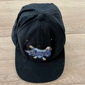 vintage snapback Hat Cap Los Angeles Angels MLB‎ New Era Blue made in USA